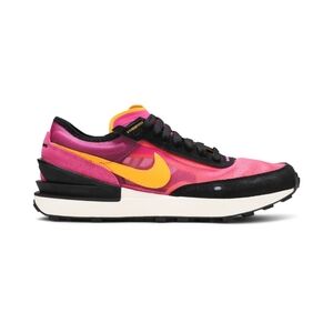 NWOT Nike Waffle One Running Trainers in Active Fuchsia/University Gold Size 8.5